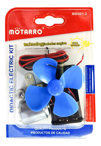 Set Circuito Eléctrico Con Motor Escolar 7 Piezas