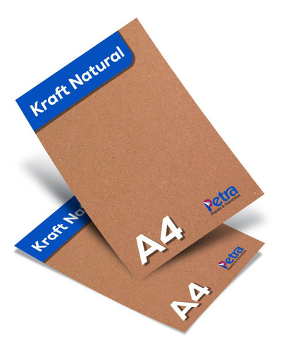 Papel Kraft Natural - Tam. A4 - 240g/m² - Com 100 Folhas