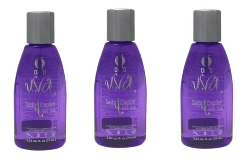 Ouro 3 Pack/piezas Seda Capilar Uva Hair Silk 75 Ml