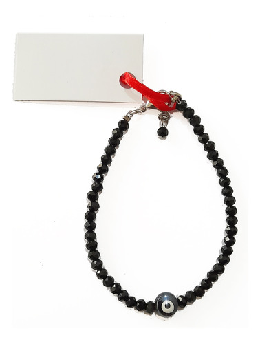 Pulsera De Piedras De Vidrio Con Ojo Turco - P004