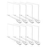 8 Pack Clear Shelf Dividers, Vertical Purse Organizer F...