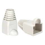 100 Pz Bota Capuchón Protector Blanco Para Plug Rj45