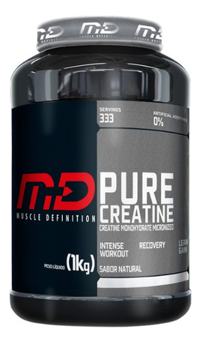 Creatina Pura Muscle Definition - 1kg (333 Doses) - 0% Carbo