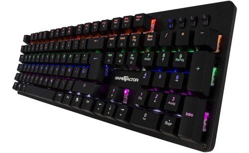 Teclado Gamer Game Factor Mecanico Kbg400 Switch Usb