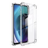 Funda Air Bag Transparente + Vidrio 9h Para Motorola G51 5g