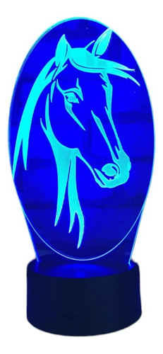 Lampara Led Decorativa De Caballo 7 Colores