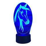 Lampara Led Decorativa De Caballo 7 Colores