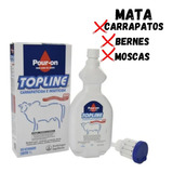 Topline Pour-on Mata Carrapato Bernes Moscas Do Chifre 1l 