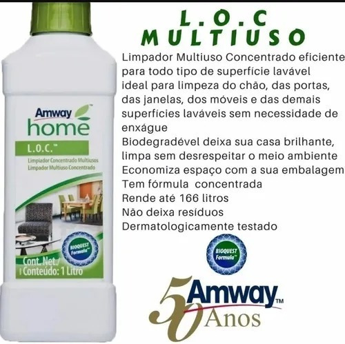  Loc Limpador Multiuso Concentrado Produto Ecológico | Amway