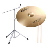 Platillo Crash Orion Prp18 + Soporte Boom + Palillos