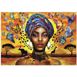 Kit De Pintura Con Diamantes 5d Mujer Africana 30x40 Cm