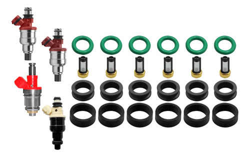 Kit Inyector Para Nissan D21 2.4 1995 1996 1997 (6 Juegos)