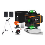 Nível Laser Verde 16 Linhas Hilda 2 Bateria+bolsa+tripé1,20m