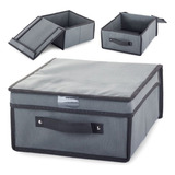 Caja Organizador Tela Tapa Plegable Ropa Juguetes 45x30x20cm