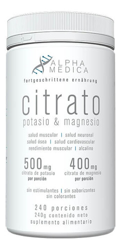 Citrato Potasio & Magnesio 240gr - Alpha Medica