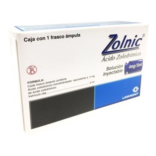 Zolnic Ácido Zoledrónico 4 Mg Con 1 Solución Inyectable