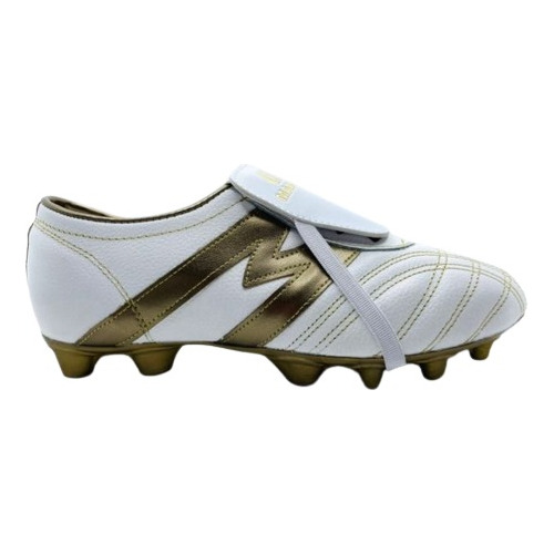 2947-zapato De Futbol Manriquez Profesional Blanco/dorado
