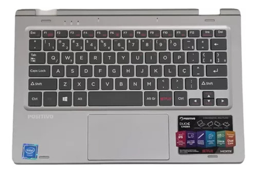 Teclado Notebook C/ Touchpad  Positivo Duo C464c 