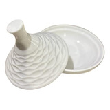 Saleiro De Porcelana Tagine Branco 200ml