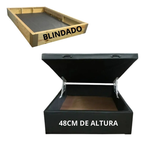Cama Box Baú Casal Prof: 30cm  Luxo
