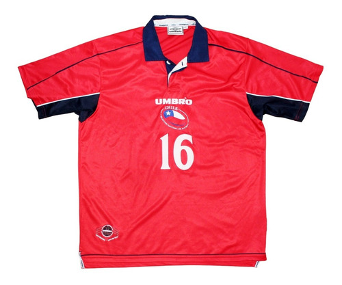 Camiseta Chile 2000-02, Talla L, #16, Utilería