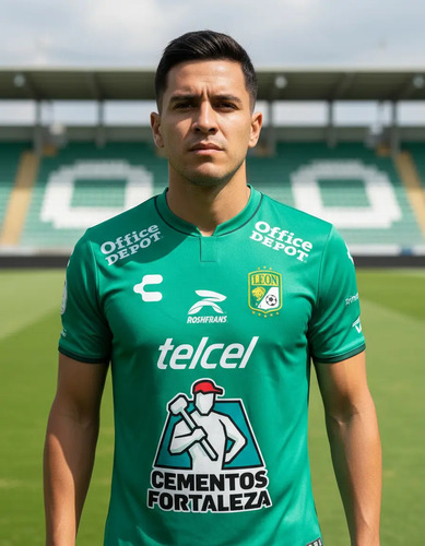 Jersey Leon Local 23-24 Manga Corta Caballero 100% Original