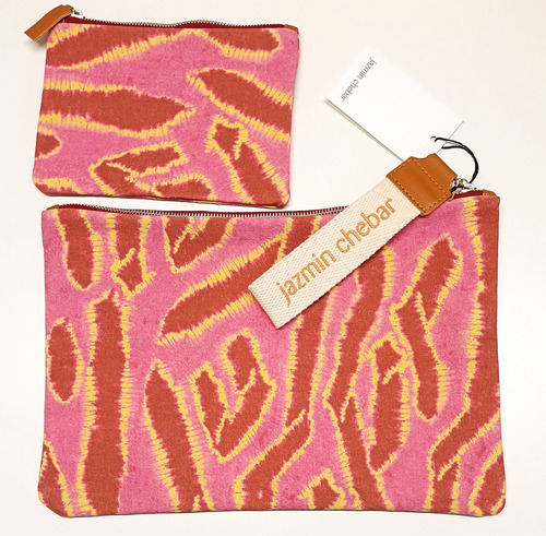 Set Necessaire Jazmin Chebar Modelo Batik Rosa