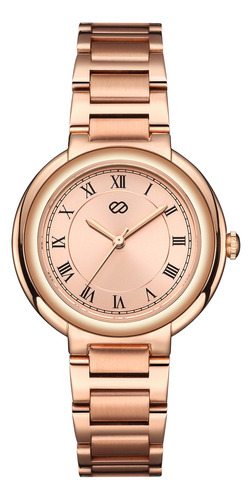 Reloj De Pulsera Enso Para Mujer Moda Original Casual Dama Color De La Correa Oro Rosa