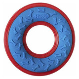 Frisbee Para Perro Color Aro Azul Y Rojo De Goma Resistente