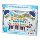 Piano Musical Animal Azul 6407 - Braskit