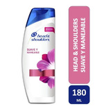 Shampoo Head & Shoulders Suave Y Manejable 180 Ml