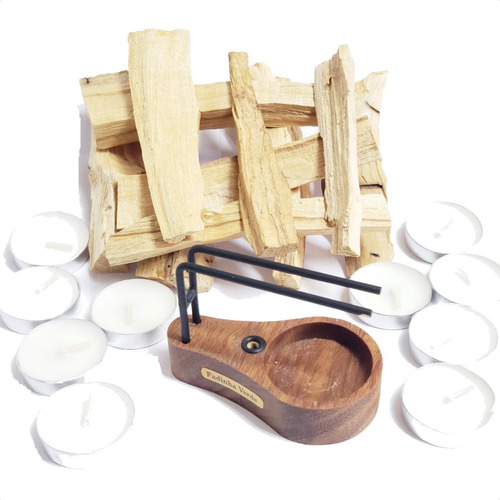 Incensário Suporte Palo Santo Queimador  10 Vela 50g Palo