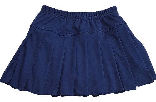 Shorts Saia Com Pregas Infantil Para Uniforme E Dia A Dia.