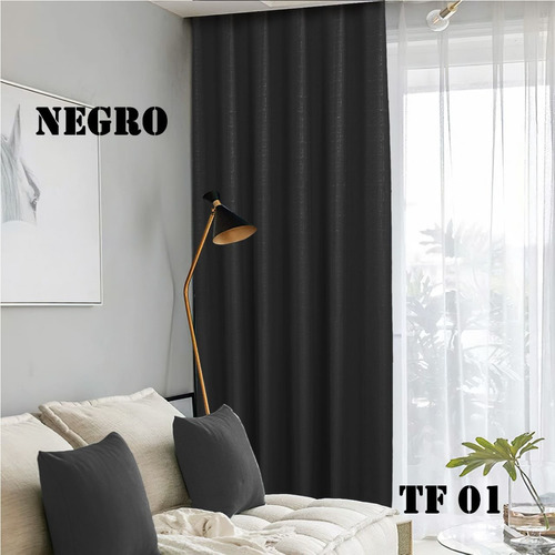 Cortinas Blackout Engomada Pack De 2