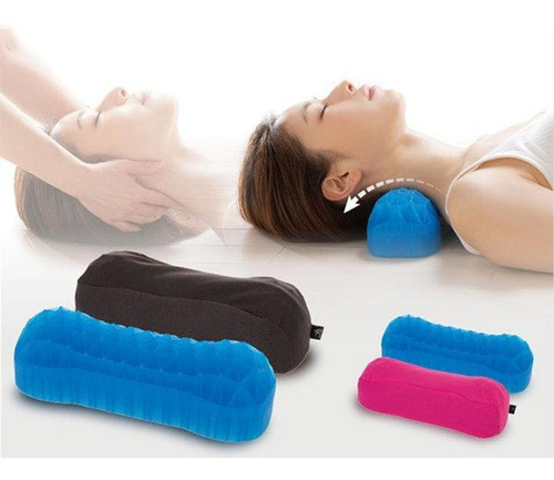 Almohada Gel Ergonómica Soporte Cuello Columna Cervical