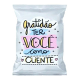 100 Balas Personalizadas Gratidão Ótimo Brinde  Paraclientes