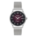 Relógio Orient Feminino Prata Mesh 32mm Safira 50m