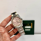 Rolex Datejust 36mm Pink Dial Completo