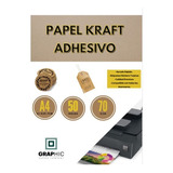 Papel Kraft Adhesivo 70grs Tamaño A4 50 Hojas Ecológico