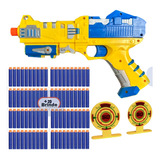 Arma De Brinquedo Pistola Com Dardos E Alvo Mira Arminha