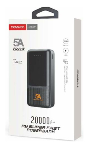 Cargador Portatil Super Rapido 20w 5a 20000mah Usb-c Celular