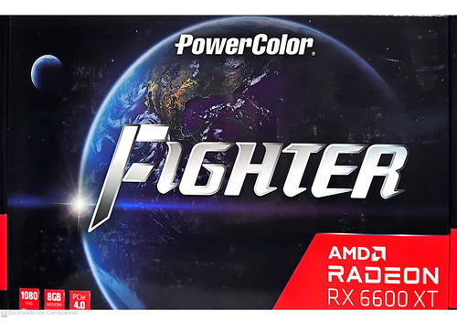 Placa De Video Amd Radeon Rx 6600 Xt Fighter Power Color