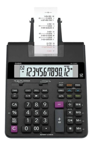 Calculadora De Bobina Casio Hr150rc Com Fonte Bivolt