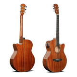 Guitarra Deviser Electroacústica L2-725a-kl, Incluye Funda Color Caoba Orientación De La Mano Derecha