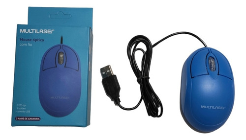 Mouse Para Notebook E Desktop  Personalizado Azul Blue Usb 