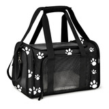 Duke & Dixie Viagem Cabine Reforçada Bolsa De Transporte Pet Avião Cor Preto