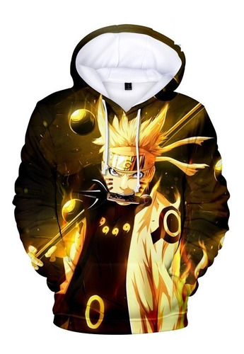 Sudaderas Anime Naruto Sage Modo Con Capucha Moda