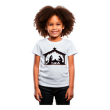 Camiseta Infantil Menina Presepio Jesus Maria E Jose 03