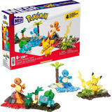 Mega Construx Pokemon Equipo De Kanto Pikachu Charmander Bul