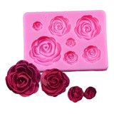 Molde De Silicona Molde Rosas Molde Fondant Rosas 7 Cavid Molde De Rosas Moldes De Silicona Moldes Fondant Rosa Pasteleriacl